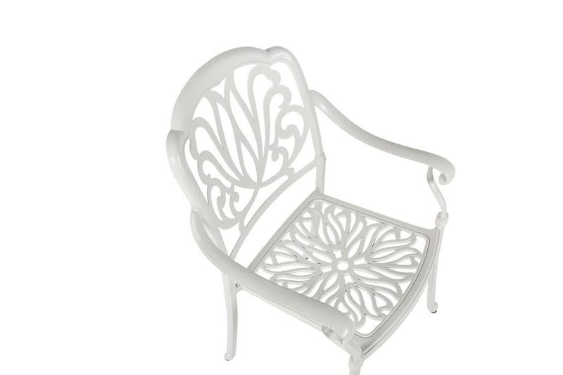 Trädgårdsstolar 4 st vit ANCONA - Vit - Utemöbler - Utestolar & fåtöljer - Matstolar ute