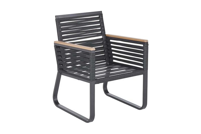 TrådgårdsUtestol 2 st svart CANETTO - Svart - Utemöbler - Utestolar & fåtöljer - Matstolar ute