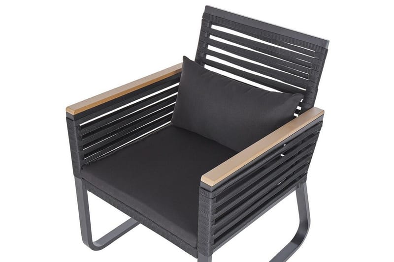 TrådgårdsUtestol 2 st svart CANETTO - Svart - Utemöbler - Utestolar & fåtöljer - Matstolar ute