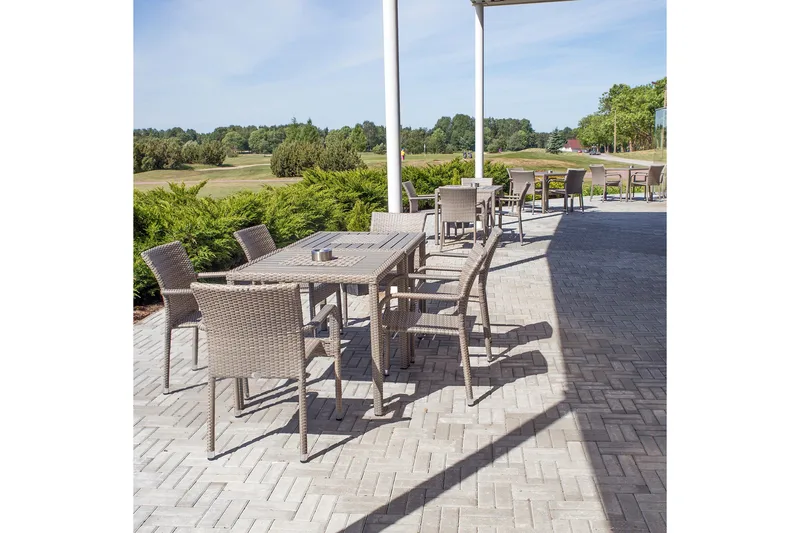 Utestol LARACHE 57x61xH83 aluminiumram grå - Utemöbler - Utestolar & fåtöljer - Matstolar ute