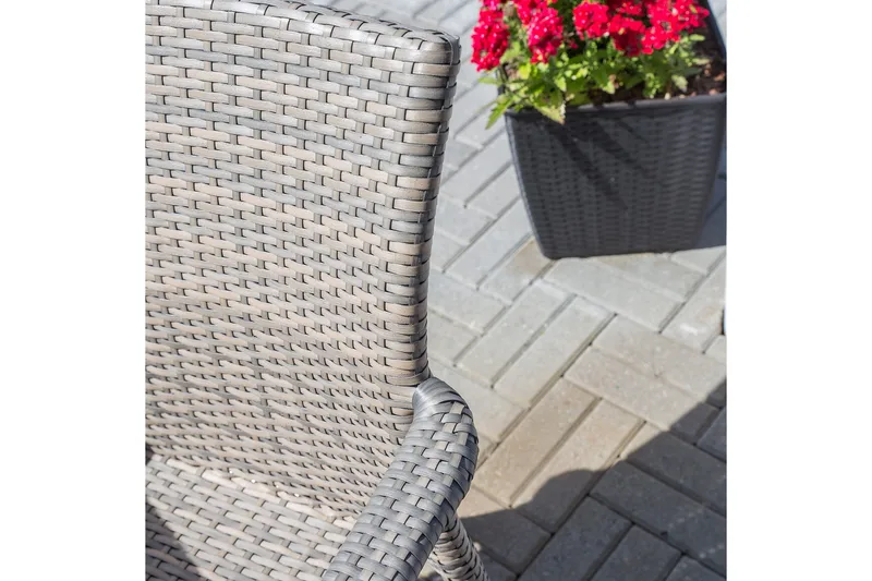 Utestol LARACHE 57x61xH83 aluminiumram grå - Utemöbler - Utestolar & fåtöljer - Matstolar ute