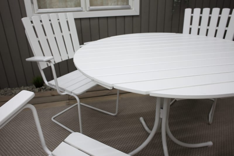 Vaxholm Karmstol Utomhus Vit - KWA - Utemöbler - Utestolar & fåtöljer - Matstolar ute