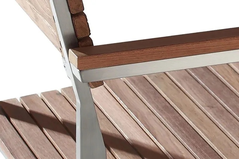 Viareggio Trädgårdsstol 6 St 53 cm - Trä/Natur - Utemöbler - Utestolar & fåtöljer - Matstolar ute