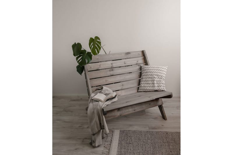 Utestol EcoFurn Granny Double Furu Oljad Grå - Grå - Utemöbler - Utestolar & fåtöljer - Utefåtöljer & loungefåtöljer