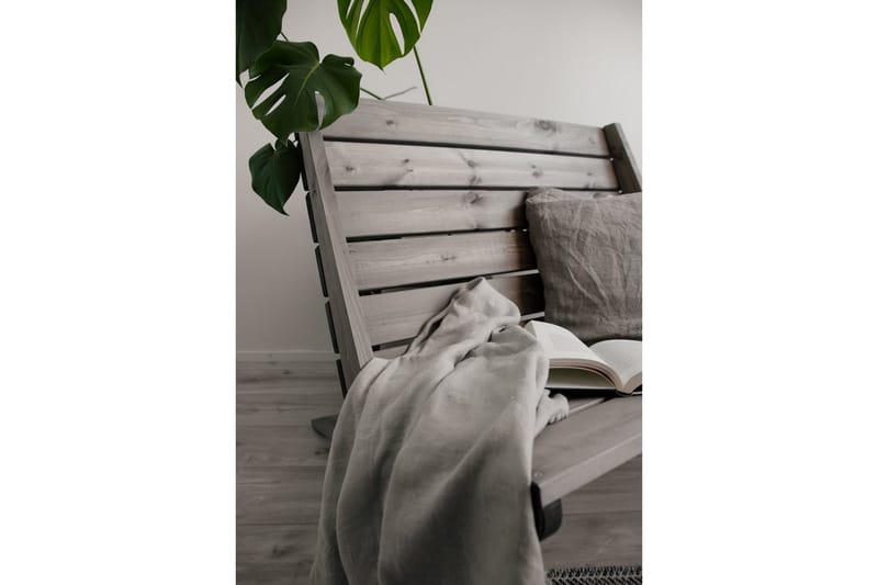 Utestol EcoFurn Granny Double Furu Oljad Grå - Grå - Utemöbler - Utestolar & fåtöljer - Utefåtöljer & loungefåtöljer