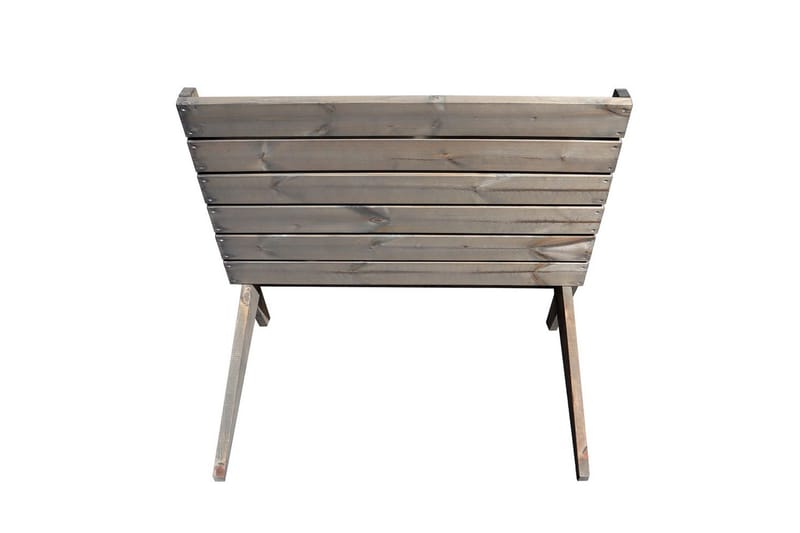 Utestol EcoFurn Granny Double Furu Oljad Grå - Grå - Utemöbler - Utestolar & fåtöljer - Utefåtöljer & loungefåtöljer