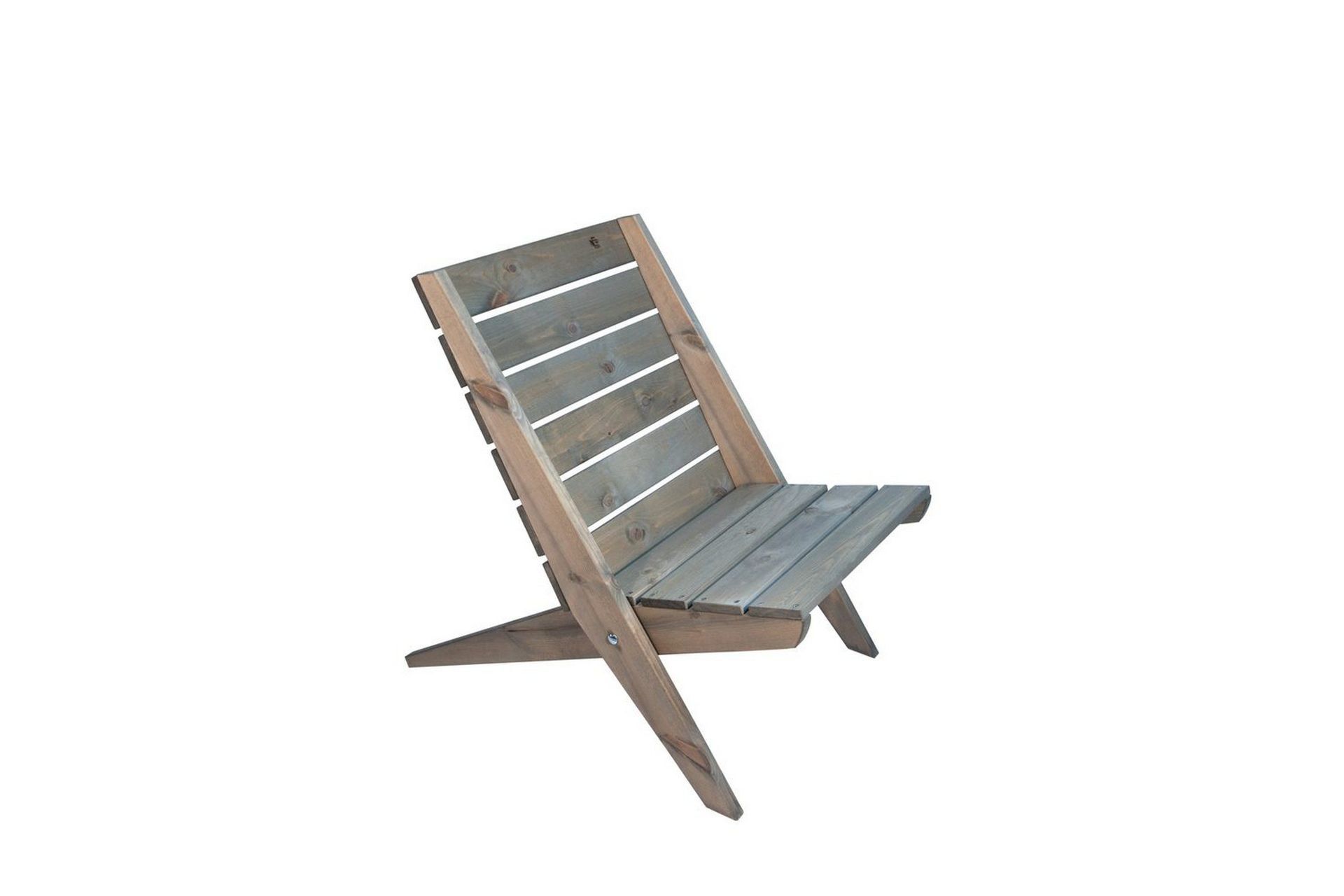 Utestol EcoFurn Granny Furu Oljad Gr&aring; - Gr&aring;