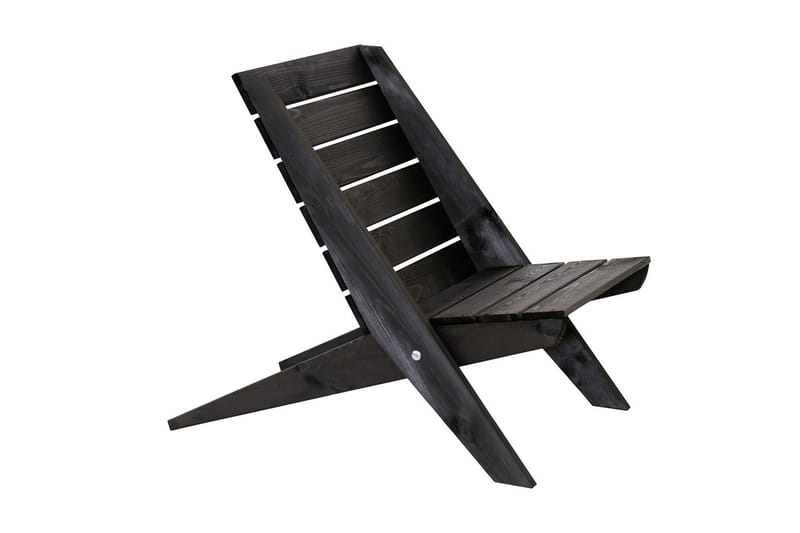 Utestol EcoFurn Granny Furu Oljad Svart - Svart - Utemöbler - Utestolar & fåtöljer - Utefåtöljer & loungefåtöljer