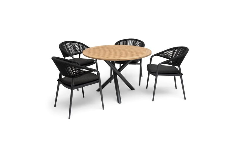 Utestol Hillerstorp Ekeryd 4-pack Antracitgrå - Utemöbler - Utestolar & fåtöljer - Utefåtöljer & loungefåtöljer