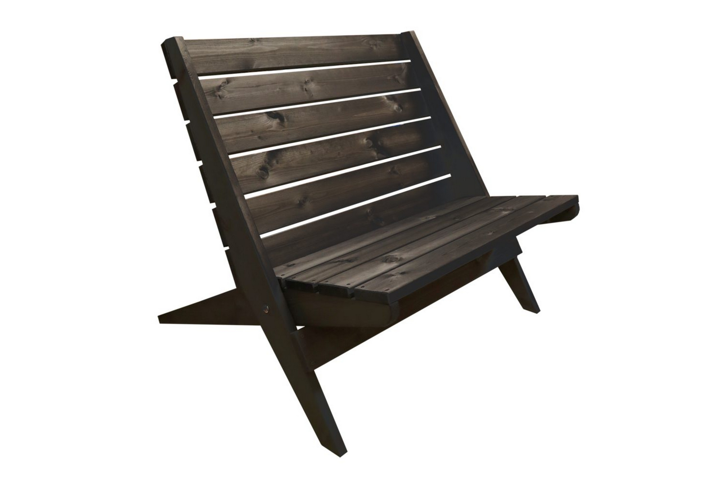 utestol hillerstorp granny double furu oljad svart - svart