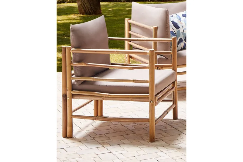 Villa Castelli Utefåtölj - Ljusbrun/Beige - Utemöbler - Utestolar & fåtöljer - Utefåtöljer & loungefåtöljer