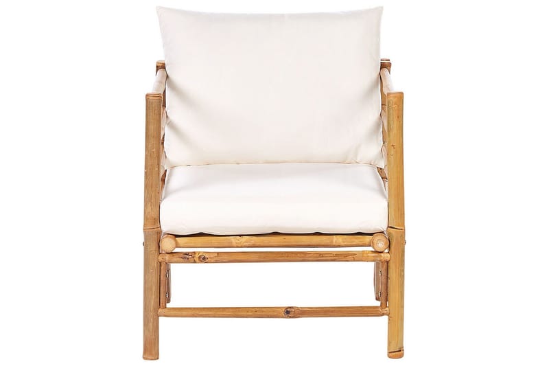 Villa Castelli Utefåtölj - Vit/Ljusbrun - Utemöbler - Utestolar & fåtöljer - Utefåtöljer & loungefåtöljer