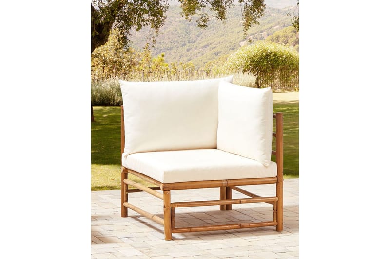 Villa Castelli Utefåtölj - Vit/Ljusbrun - Utemöbler - Utestolar & fåtöljer - Utefåtöljer & loungefåtöljer