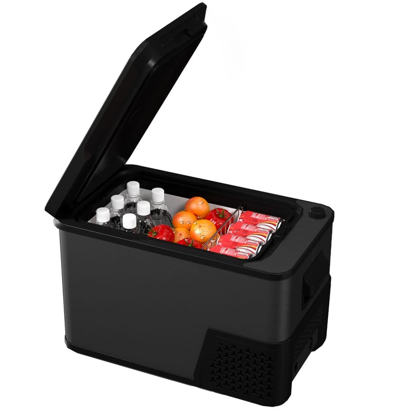 Portabel kylbox 27,4L Svart - Utemöbler - Utomhusförvaring - Kylbox