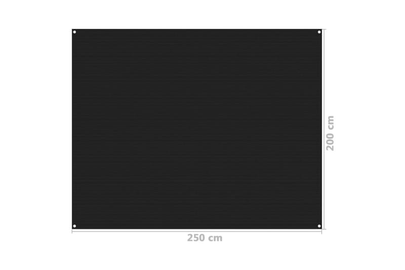 Tältmatta 250x200 cm svart - Svart - Utemöbler - Utomhusförvaring - Trädgårdstält & förvaringstält