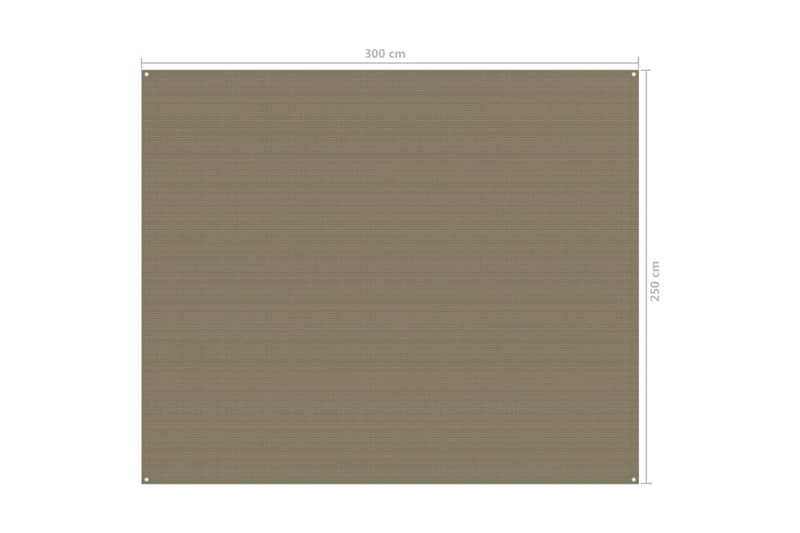 Tältmatta 250x300 cm taupe - Taupe - Utemöbler - Utomhusförvaring - Trädgårdstält & förvaringstält