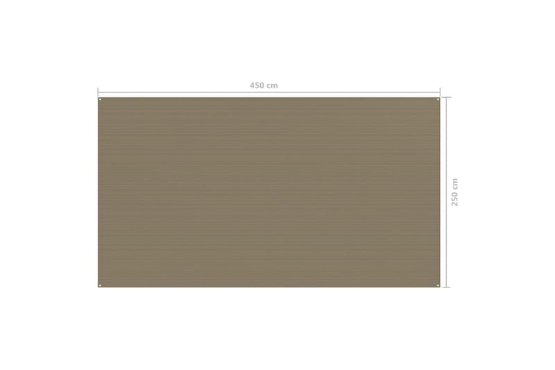 Tältmatta 250x450 cm taupe - Taupe - Utemöbler - Utomhusförvaring - Trädgårdstält & förvaringstält
