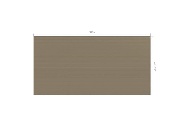Tältmatta 250x500 cm taupe - Taupe - Utemöbler - Utomhusförvaring - Trädgårdstält & förvaringstält