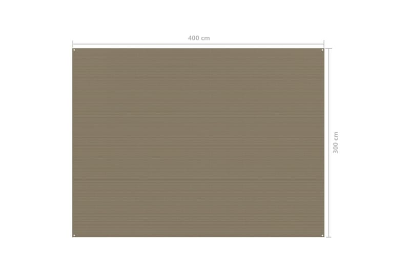 Tältmatta 300x400 cm taupe - Taupe - Utemöbler - Utomhusförvaring - Trädgårdstält & förvaringstält