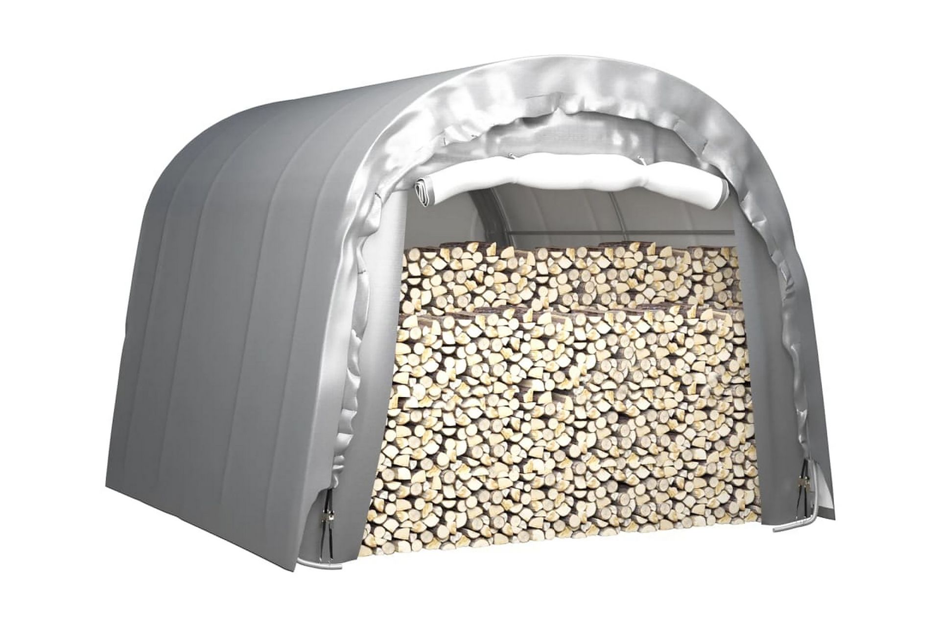 Förvaringstält 300x300 cm stål grå - Grå