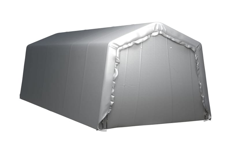 Förvaringstält 300x750 cm stål grå - Grå - Förrådstält