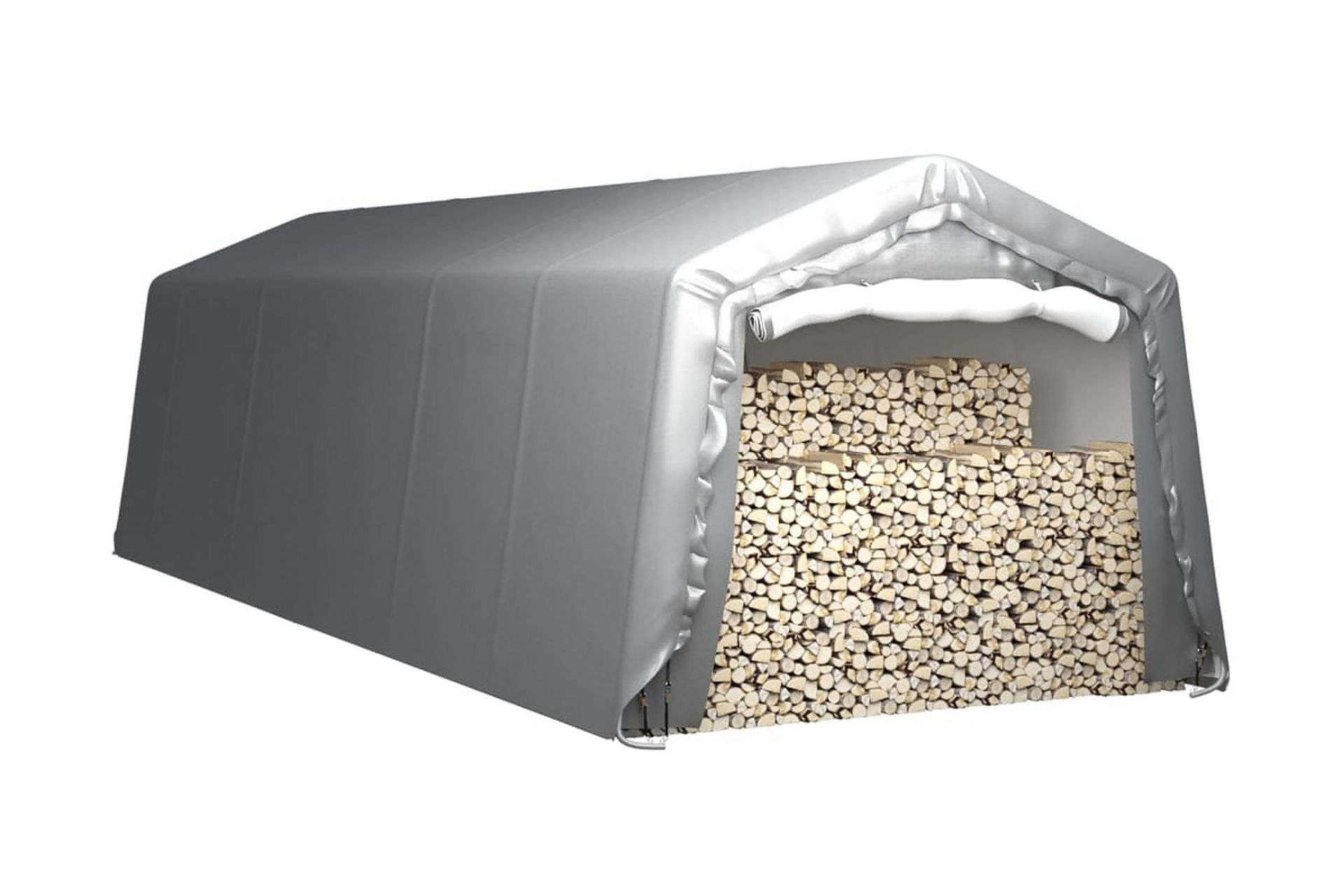 Förvaringstält 300x900 cm stål grå - Grå