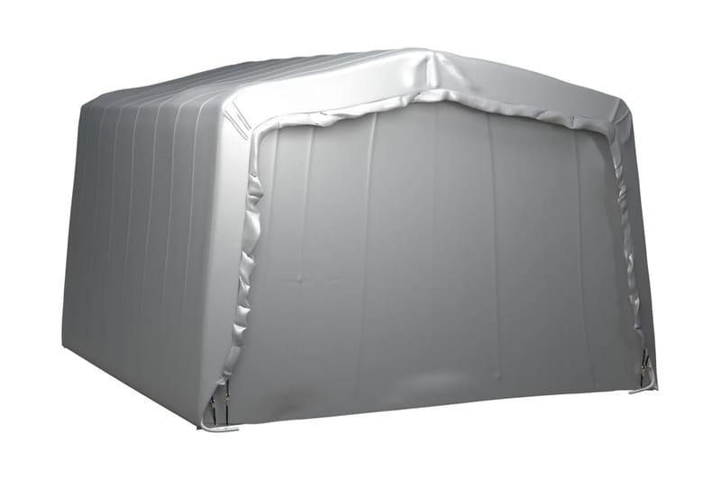 Förvaringstält 370x370 cm stål grå - Grå - Utemöbler - Utomhusförvaring - Trädgårdstält & förvaringstält - Förrådstält