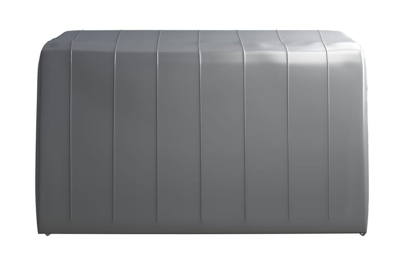 Förvaringstält 370x370 cm stål grå - Grå - Utemöbler - Utomhusförvaring - Trädgårdstält & förvaringstält - Förrådstält
