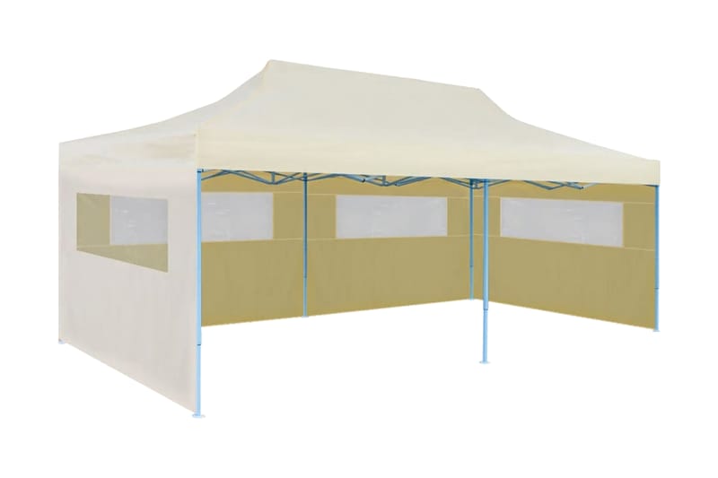 Partytält hopfällbart 3x6 m gräddvit - Partytält