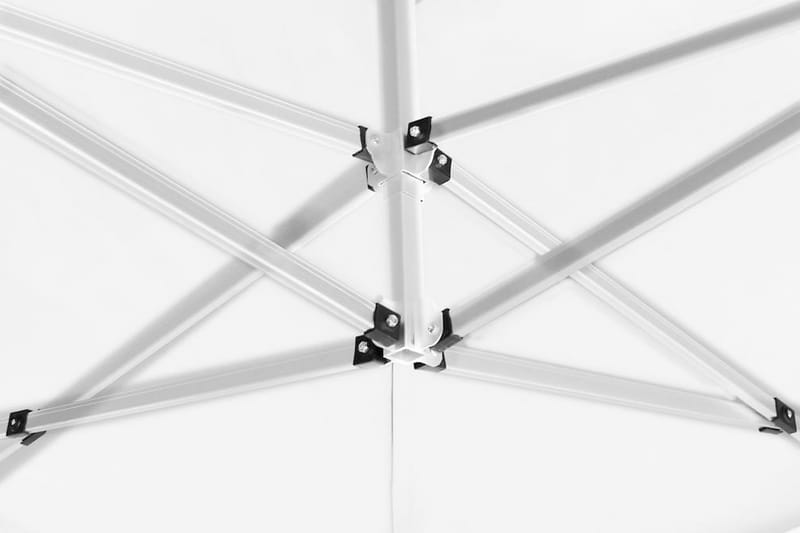 Hopfällbart partytält med väggar aluminium 6x3 m vit - Vit - Utemöbler - Utomhusförvaring - Trädgårdstält & förvaringstält - Partyt�ält