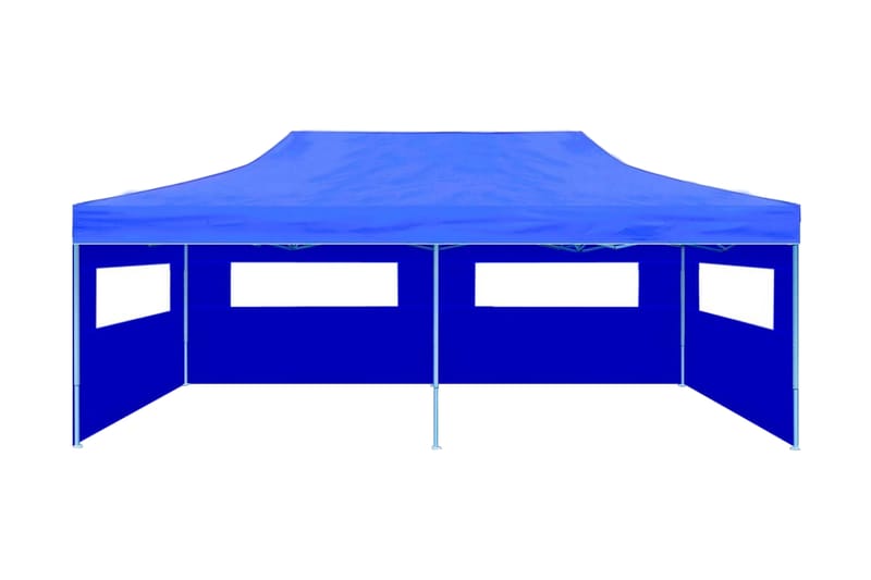 Pop-up partytält hopfällbart 3x6 m blå - Blå - Utemöbler - Utomhusförvaring - Trädgårdstält & förvaringstält - Partytält