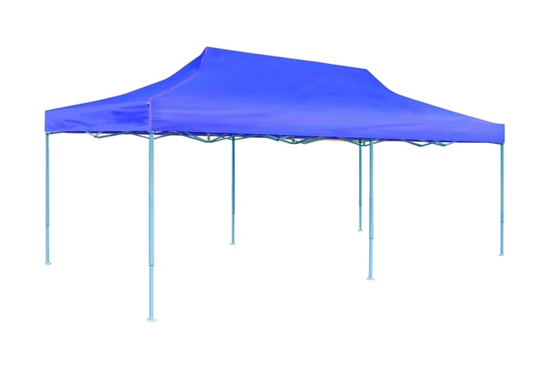 Pop-up partytält hopfällbart 3x6 m blå - Blå - Utemöbler - Utomhusförvaring - Trädgårdstält & förvaringstält - Partytält
