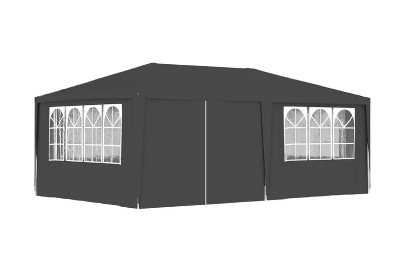 Professionellt partytält med väggar 4x6 m antracit 90 g/m² - Grå - Utemöbler - Utomhusförvaring - Trädgårdstält & förvaringstält - Partytält