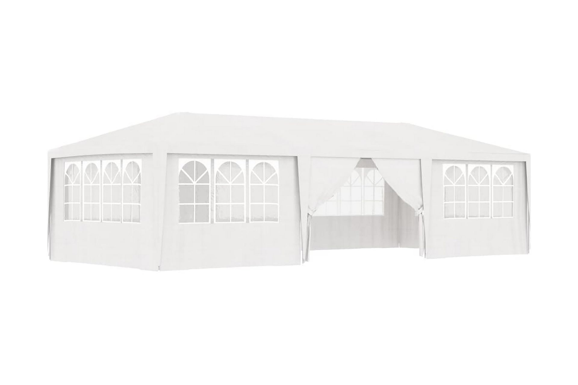 Professionellt partytält med väggar 4x9 m vit 90 g/m² - Vit